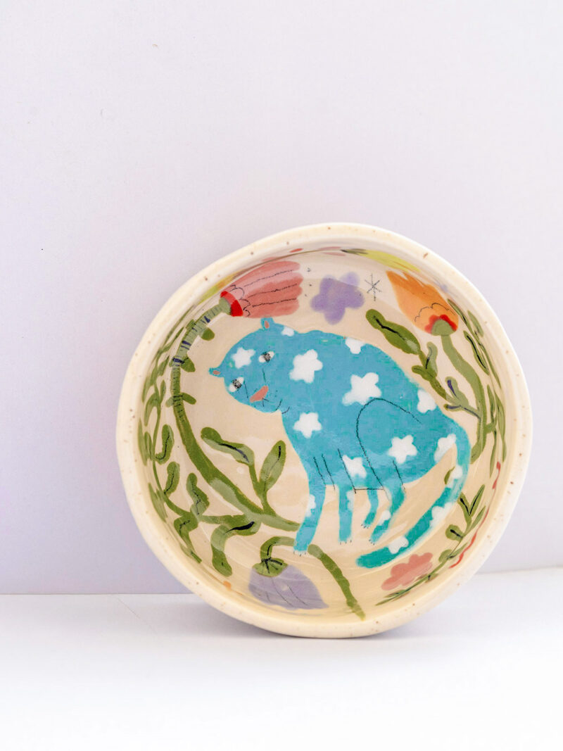 tečkovaná miska Leopard Obláčkový