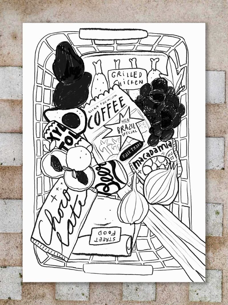 Plakát A3 / top 12 toxic food for dogs